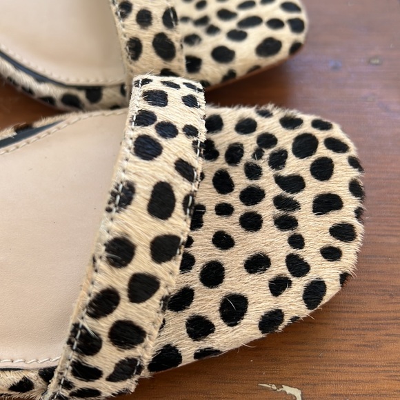 Gianni Bini Leopard Ankle Strap Heels - Picture 5 of 5